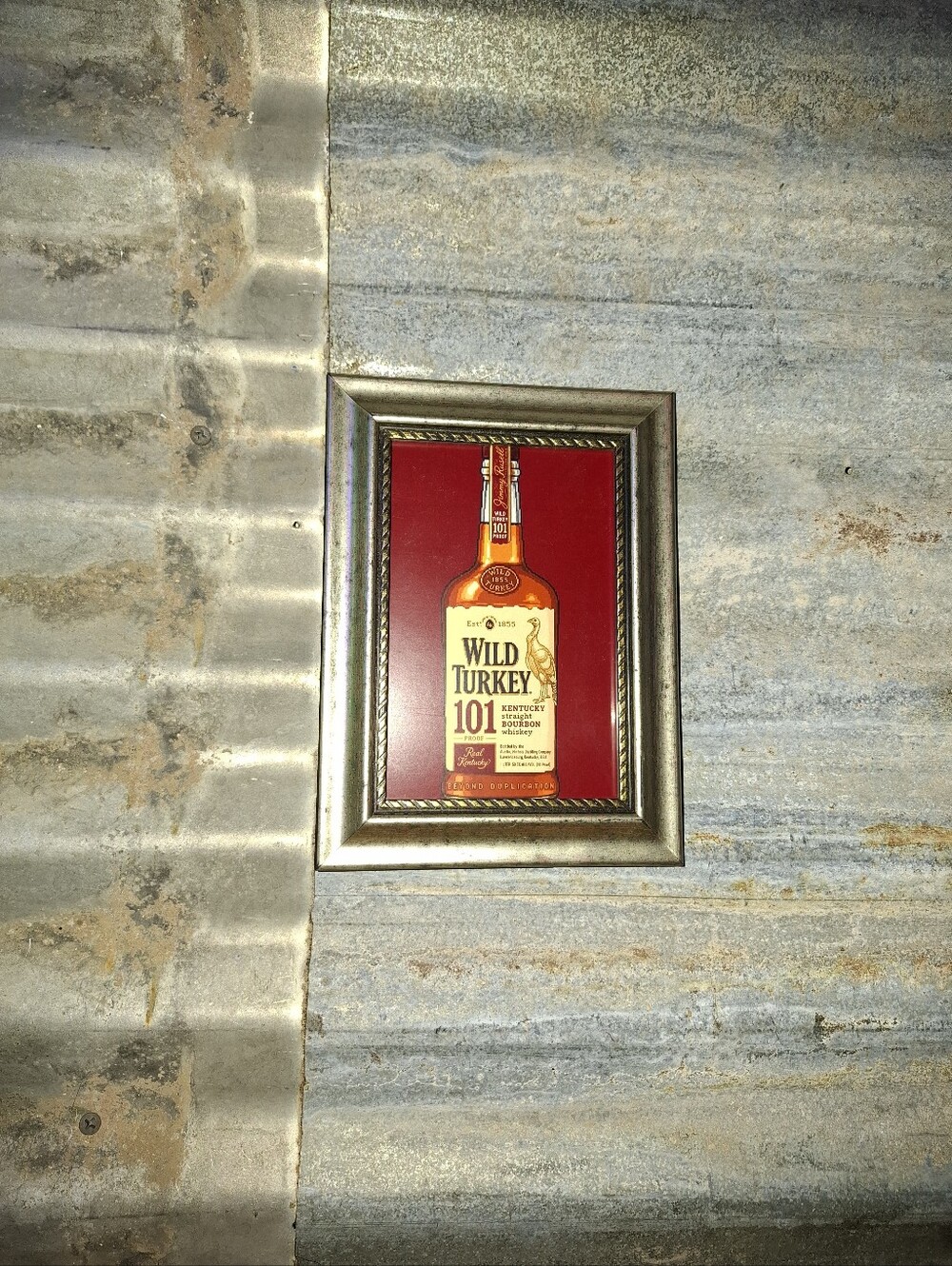 8 Bit Wild Turkey Kentucky Bourbon Whiskey Framed Mini Art Print By Neon Nicho